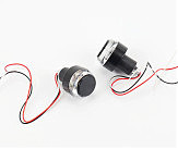 Заглушка - відбійник керма з LED підсвічуванням габарит + поворот, к-кт 2шт, ЧОРНИЙ