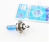 Лампа фари галоген H4 12V 35 / 35W синя SUPER