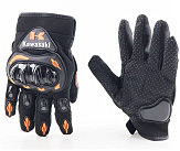 Перчатки мотоциклетные XL-Чёрно-Оранжевые