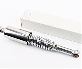 Амортизатор задний JH/CB/CG - 325мм*d55мм (втулка 12мм / втулка 12мм) со стаканом регулир., хром