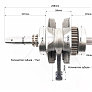 Loncin LX250GY-3 Коленвал в сборе CBB-250cc