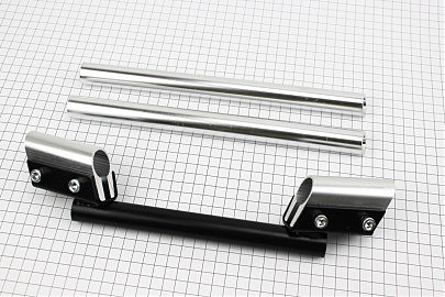 Руль универсальный "разборной" TUNING, ЧЕРНО-СЕРЫЙ