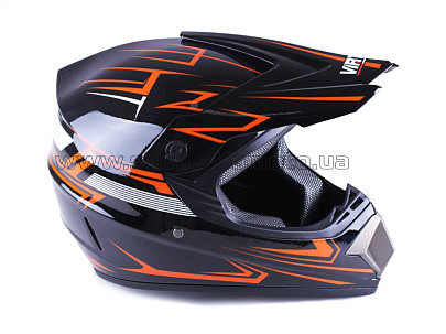 Шлем кроссовый (size:M, MD-905 красный) VIRTUE AMG