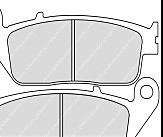 Комплект гальмівних колодок FE FDB664EFP