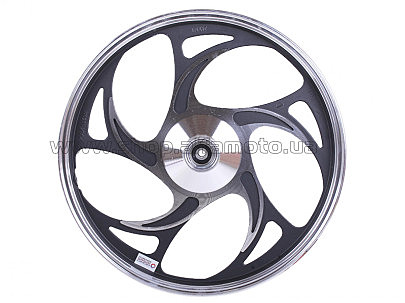 Диск колеса 1,4 * 17 (перед, барабан) (легкосплавный под 12 ось) (mod: 60-4) Alpha AMG