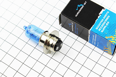 Лампа фары P15D-25-1 12V 35/35W синяя