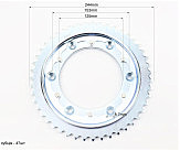Звезда задняя 520-47T - d=125; 6отв.*153mm Loncin LX250GY-3
