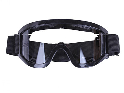 Очки кроссовые черные (стекло однотонное) AMG