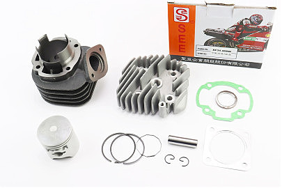 Цилиндр к-кт (цпг) Honda DIO ZX/AF34 80cc-48мм (палец 12мм) + головка цилиндра (AF35  DIO ZX; AF48 LEAD)