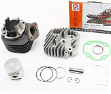 Циліндр к-кт (цпг) Honda DIO ZX / AF34 80cc-48мм (палець 12мм) + головка циліндра (AF35 DIO ZX; AF48 LEAD)