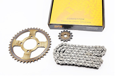 Зірки, ланцюг к-кт JH &mdash; 428H-108L+41T+14T (у коробці) "гартована"