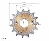 Звезды, цепь к-кт ZS125J-428H-116L+43T+15T 