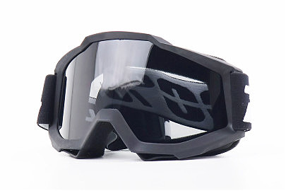 Очки кроссовые/эндуро/АТV, черные (затемненное стекло)