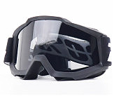 Очки кроссовые/эндуро/АТV, черные (затемненное стекло)