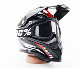 Очки кроссовые/эндуро/АТV, черные (затемненное стекло)