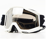 Очки кроссовые/эндуро/АТV, белые (затемненное стекло)