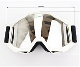 Очки кроссовые/эндуро/АТV, белые (затемненное стекло)