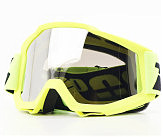 Очки кроссовые/эндуро/АТV, салатовые (затемненное стекло)
