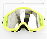 Очки кроссовые/эндуро/АТV, салатовые (затемненное стекло)