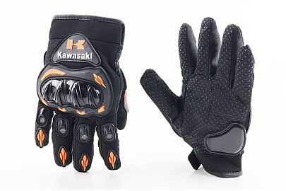 Перчатки мотоциклетные M-Чёрно-Оранжевые