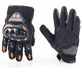 Перчатки мотоциклетные M-Чёрно-Оранжевые