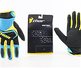 Перчатки мотоциклетные M-Чёрно-Жёлтые-Синие