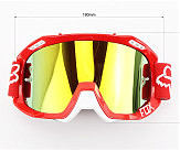 Очки кроссовые/эндуро/АТV, красные (зеркальное желтое стекло)
