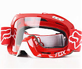 Очки кроссовые/эндуро/АТV, красные (прозрачное стекло)