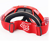 Окуляри кросові/ендуро/АТV, червоні (прозоре скло)