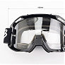 Очки кроссовые/эндуро/АТV, черные (прозрачное стекло)