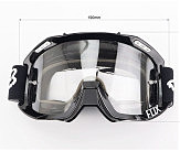 Очки кроссовые/эндуро/АТV, черные (прозрачное стекло)