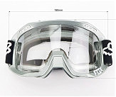 Очки кроссовые/эндуро/АТV, серые (прозрачное стекло)