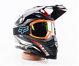 Очки кроссовые/эндуро/АТV, оранжевые (зеркальное желтое стекло)