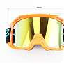 Очки кроссовые/эндуро/АТV, оранжевые (зеркальное желтое стекло)