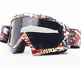 Окуляри кросові/ендуро/АТV, різнокольорові (затемнене скло)