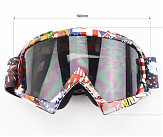 Очки кроссовые/эндуро/АТV, разноцветные (затемненное стекло)