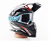 Очки кроссовые/эндуро/АТV, разноцветные (затемненное стекло)