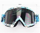 Окуляри кросові/ендуро/АТV, різнокольорові (затемнене скло)