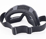 Очки кроссовые, черные (прозрачное стекло)