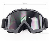 Очки кроссовые, черные (затемненное стекло)