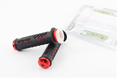 Рукоятка руля лев./пр. к-кт, черно-красные