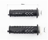 Рукоятка руля лев./пр. к-кт, черно-серые