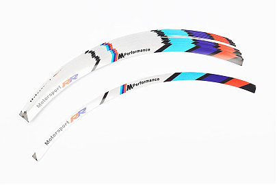 Наклейка светоотражающая на 2 диска колеса 12" к-кт РАЗНОЦВЕТНЫЕ