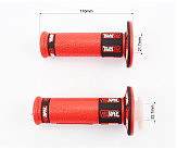 Рукоятка руля лев./пр. к-кт с вставкой, красные