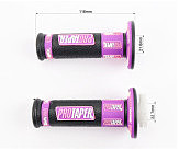 Рукоятка руля лев./пр. к-кт с вставкой, черно-фиолетовые