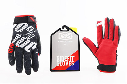 Перчатки XL с силиконовыми вставками, чёрно-красно-белые, НЕ оригинал