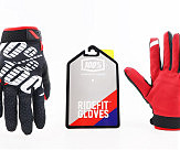 Перчатки XL с силиконовыми вставками, чёрно-красно-белые, НЕ оригинал