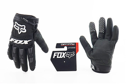 Перчатки мотоциклетные XL-Чёрно-Белые, тип 1