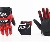 Перчатки мотоциклетные L-Чёрно-Красные, тип 1