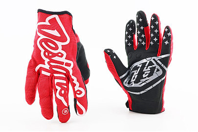 Перчатки L з силіконовими вставками, червоно-чорні-білий, НЕ оригінал